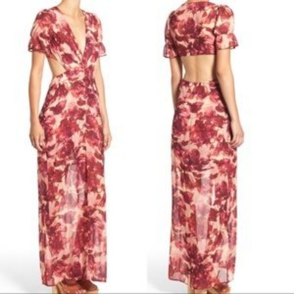 For Love And Lemons Dresses Nwt For Love Lemons Nordstrom Clover Maxi Gown Poshmark